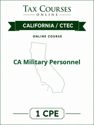 CA Military Personnel course cover