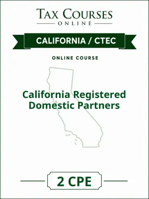 California Registered Domestic Partners course cover