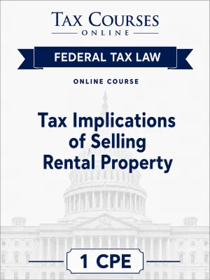 Tax Implications of Selling Rental Property course cover