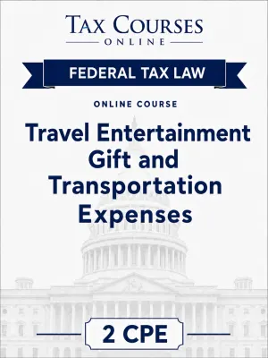 Travel Entertainment Gift and Transportation Expenses course cover