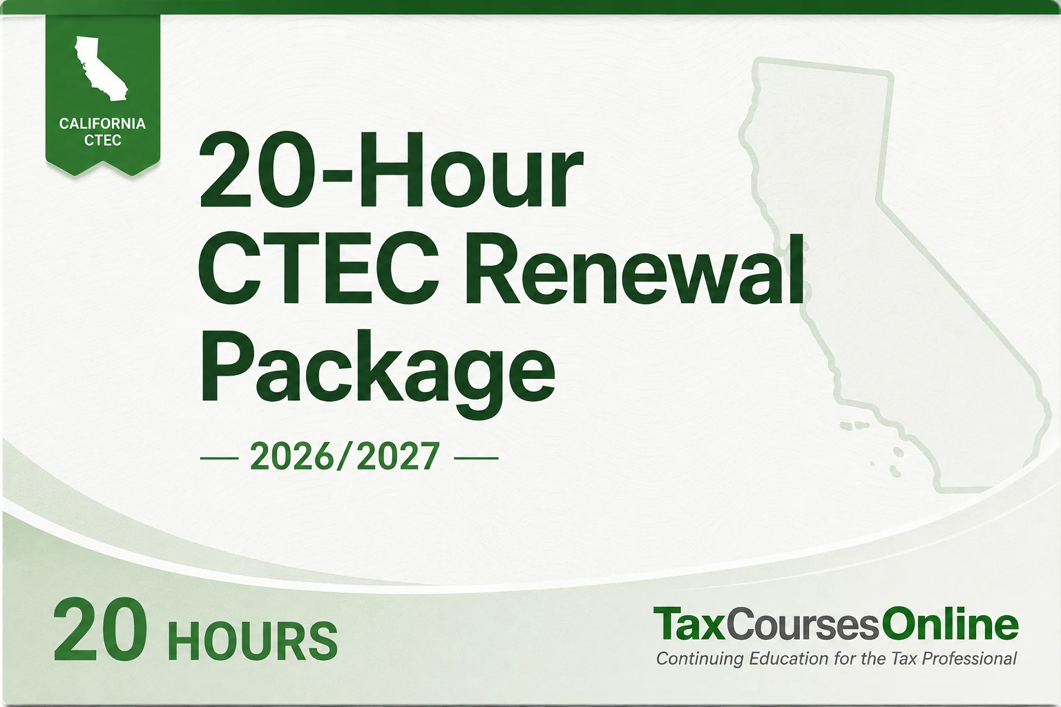 20-Hour CTEC Renewal Package 2026/2027